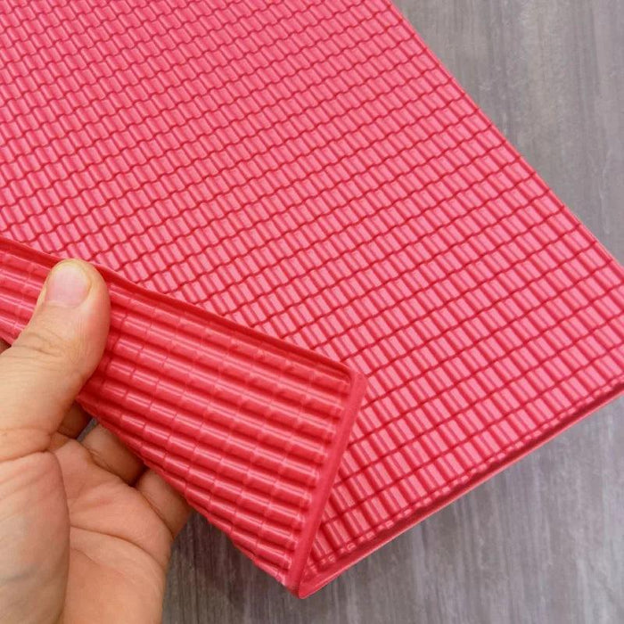 2PCS 19x29cm Artificial Roof Tile PVC Sheet