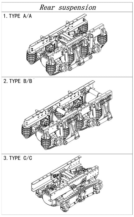 Scaleclub Benz 3363 Upgrade 6X6 6X4 Tractor Truck Chassis 1/14 (Metaal)