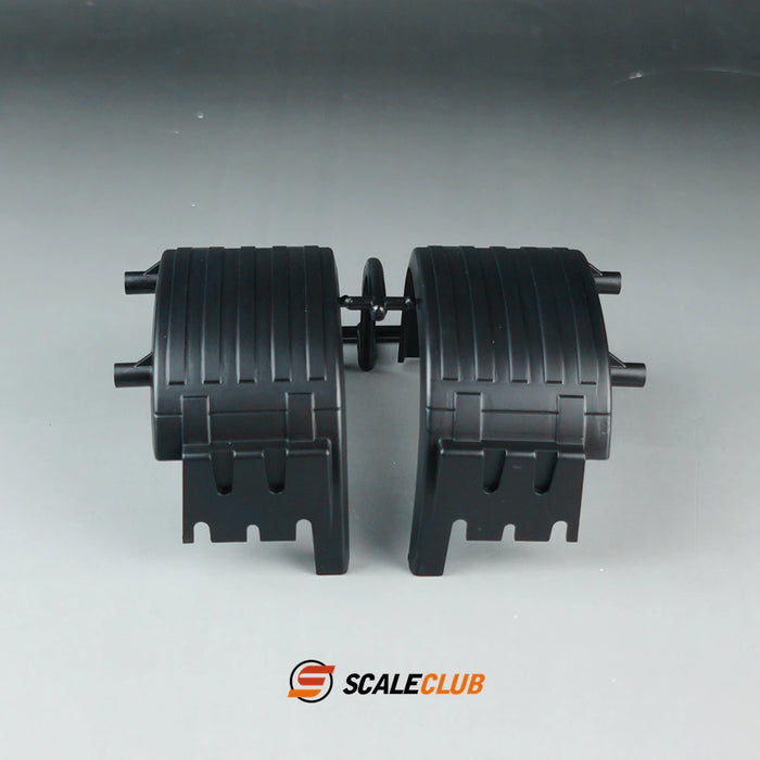 Scaleclub 2PCS Single Axle Fender for Tractor Truck 1/14 (Metaal)