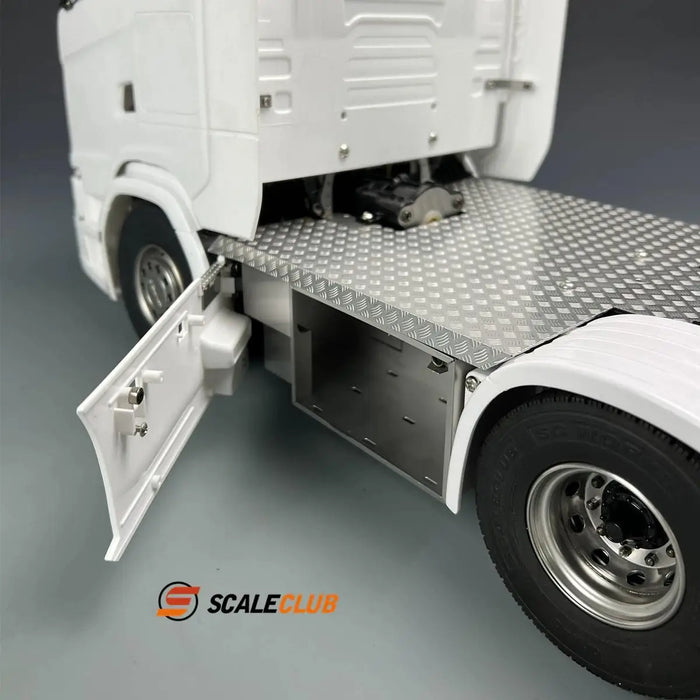 Scaleclub Chassis Anti-skid & Side Plates for Tamiya R470 R620 R730 770S 1/14 (Metaal)