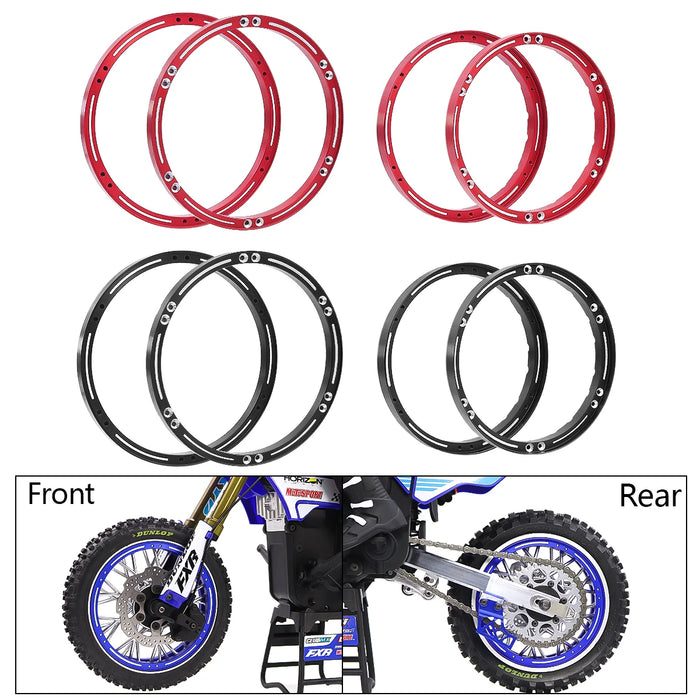 Front Rear Wheel Rings for LOSI Promoto-MX 1/4 (Aluminium)