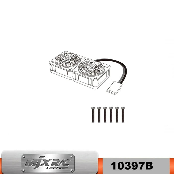 Motor Fans for MJX Hyper Go 10208 V2 1/10 (10397B)