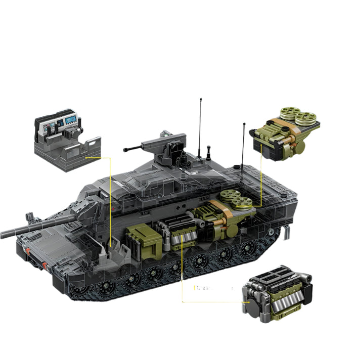 12GO Enhanced Main Battle Tank Model Building Blocks (2252 Stukken)