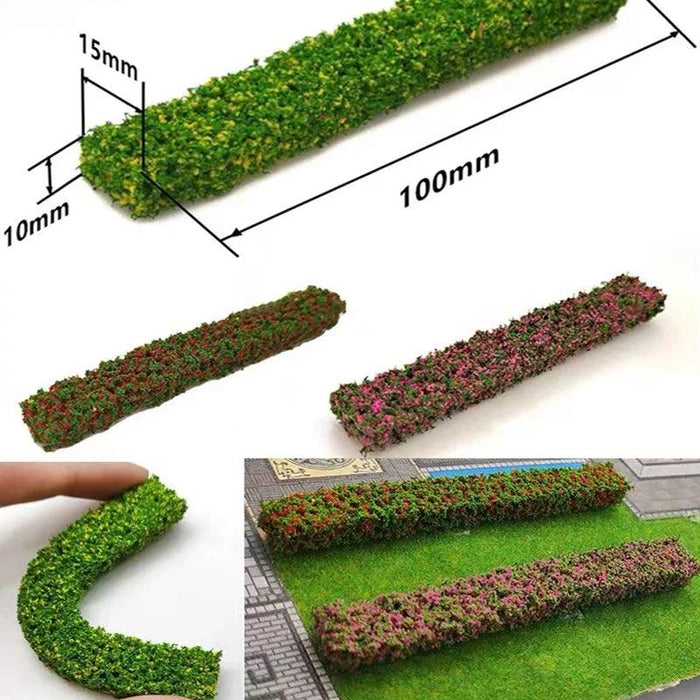 2/8/10PCS Colored Bush Strip Model