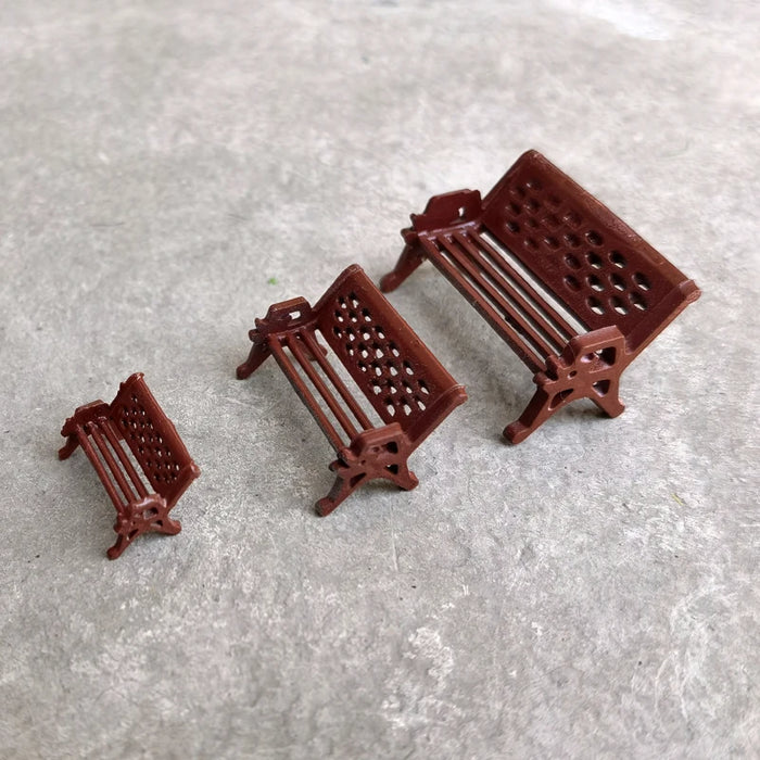 4PCS Park Bench Model 1/30/64/87 HO/S