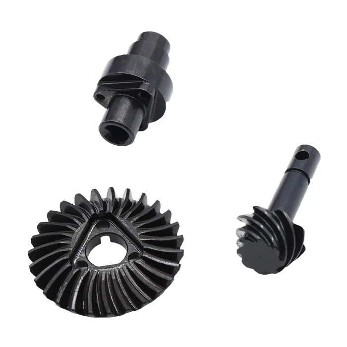 8T/24-33T Helical Bevel Axle Gear for Axial SCX10 II III RBX10 Capra 1.9 utb 1/10 (Staal)