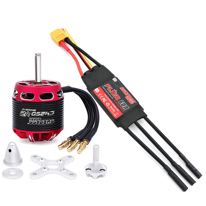 Surpass Hobby C4250 800KV V2 Outrunner Brushless Motor, Flier 60A ESC