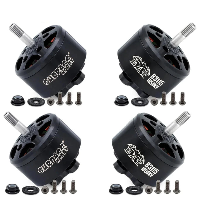 4PCS Surpass Hobby Bat B3115 900KV 5-8S CW Brushless Motor