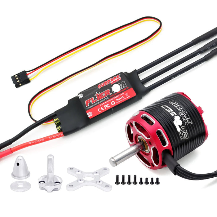 Surpass Hobby C3536 1500KV V2 Outrunner Brushless Motor, 50A ESC