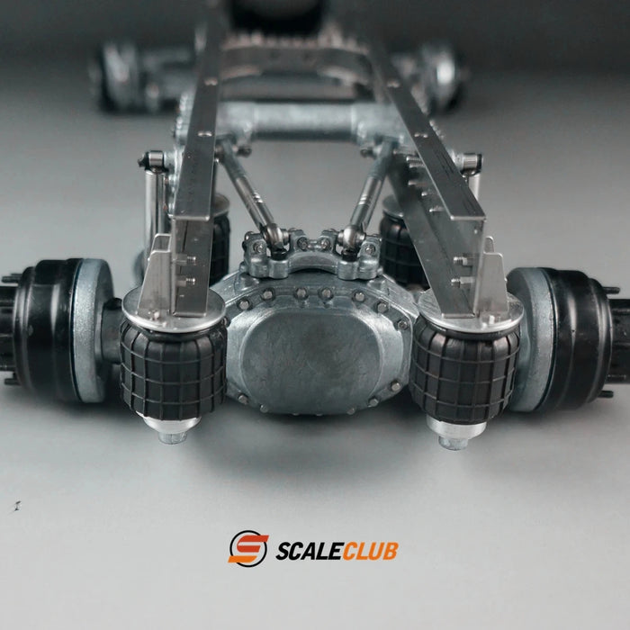 Scaleclub Rear Axle Single Airbag Suspension System for Tractor Truck 1/14 (Metaal)