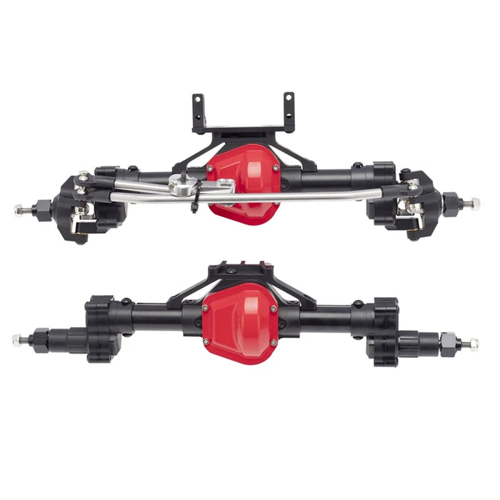 Front/Rear Portal Axle Set for Axial SCX10 I II 1/10 (Metaal)