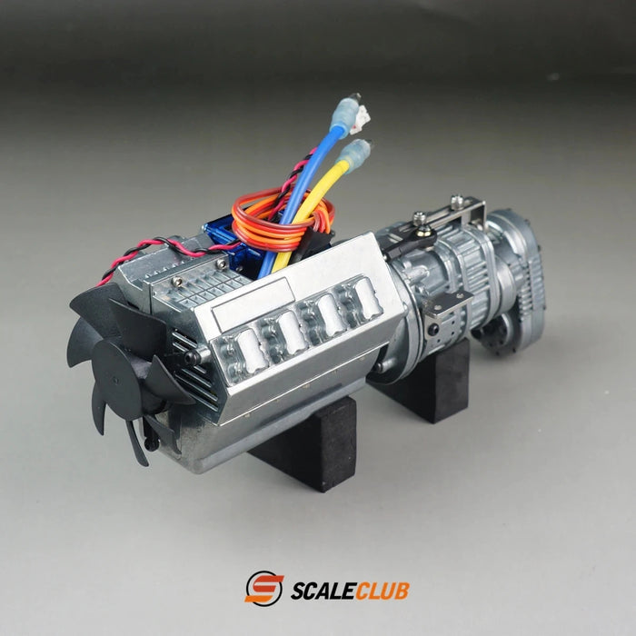 Scaleclub Three-speed Gearbox for Tractor Truck 1/14 (Metaal)