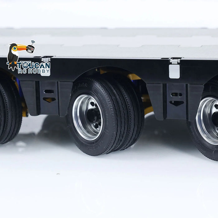 9 Axles Trailer Extendible Trailers w/ LED Lights 1/14 (Metaal) TH23522