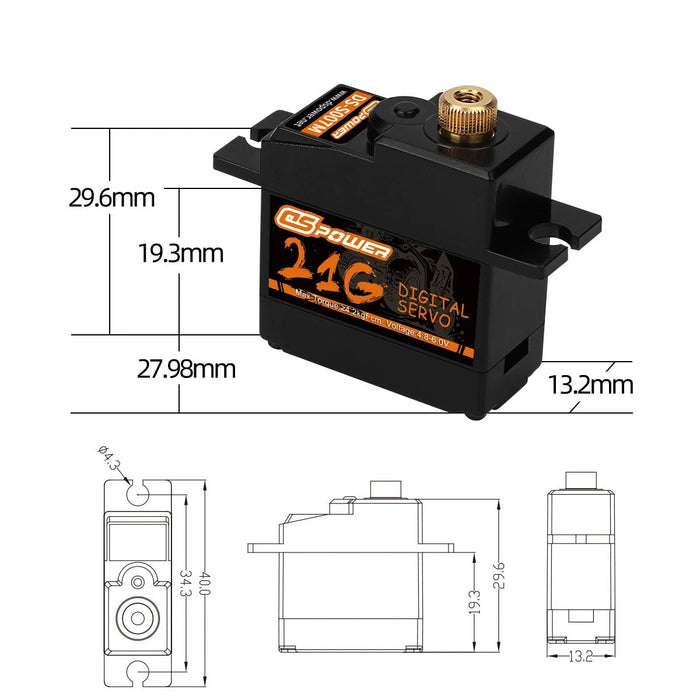 DSpower 21G Metal Gear Mini Servo