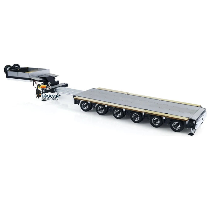 9 Axles Trailer Extendible Trailers w/ LED Lights 1/14 (Metaal) TH23522