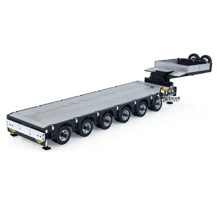 9 Axles Trailer Extendible Trailers w/ LED Lights 1/14 (Metaal) TH23522