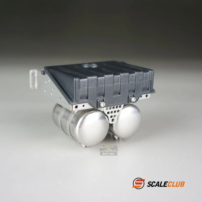Scaleclub Battery Box Gas Tank for Tractor Truck 1/14 (Metaal)