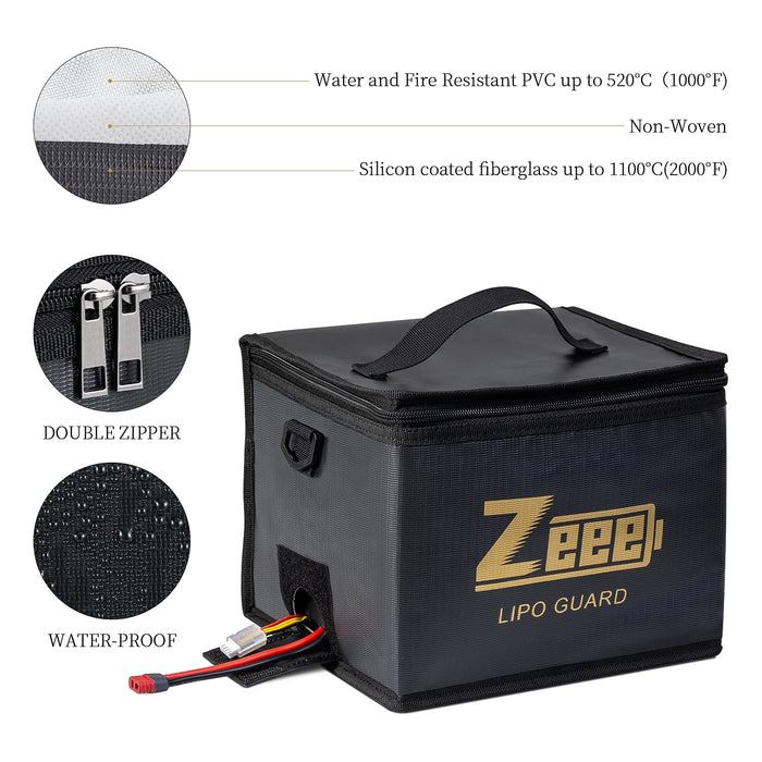 2PCS Zeee Lipo Battery Bag