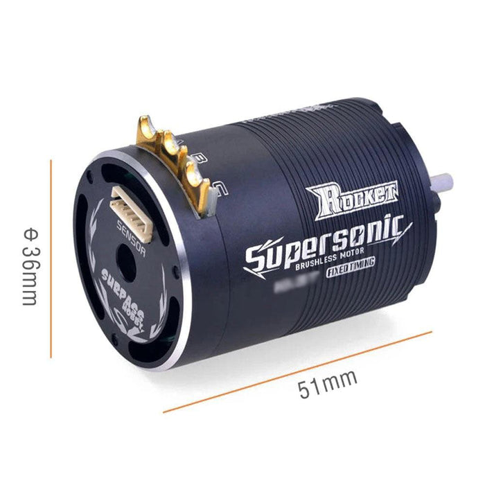 Surpass Hobby Rocket Supersonic 540 13.5T KV3500 Spec Sensored Brushless Motor