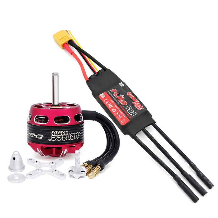 Surpass Hobby C4240 850KV V2 Outrunner Brushless Motor, Flier 60A ESC