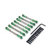 Adjustable Tie Rod for WLtoys 104001 (Metaal) Onderdeel upgraderc Green 