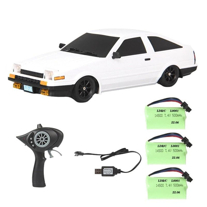 AE86 1/18 Drift Car RTR Auto upgraderc 3 battery 