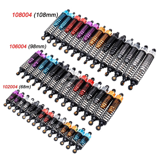 Shocks 1/10 (Aluminium) 68/98/108mm Schokdemper upgraderc 2pcs 68mm Purple 