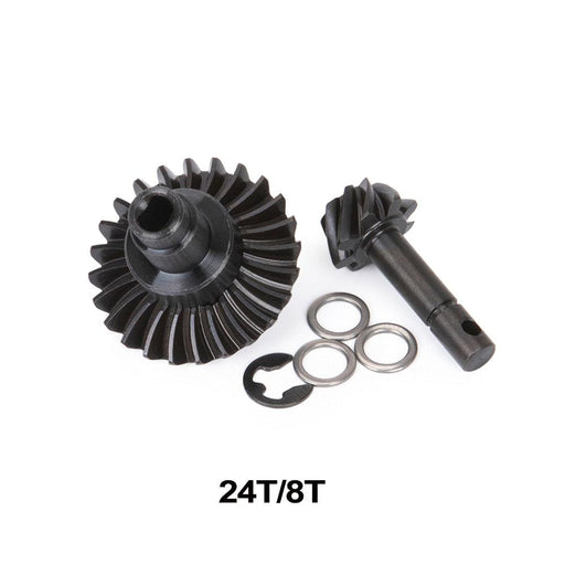 AR44/45/F9 24-33/8T Overdrive Bevel Gear for Axial SCX10 II Capra (Metaal) - upgraderc