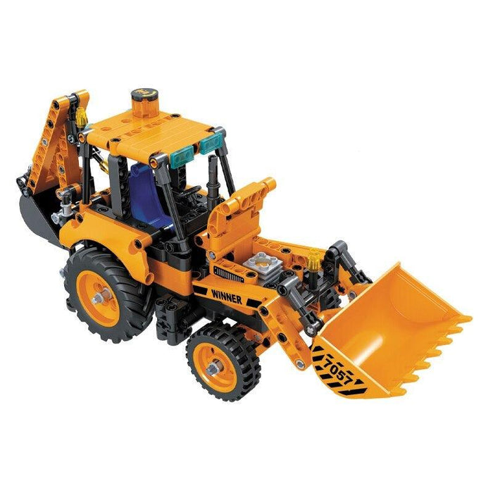 Backhoe Loader Model Building Blocks (377 stukken) - upgraderc