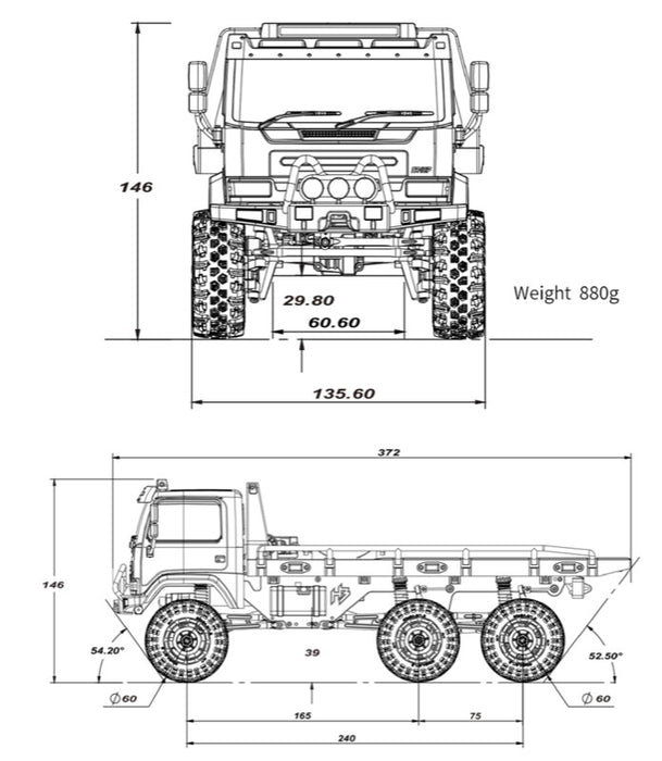 HobbyPlus CR18P Arktos 6X6 6WD Tow Truck PNP 1/18