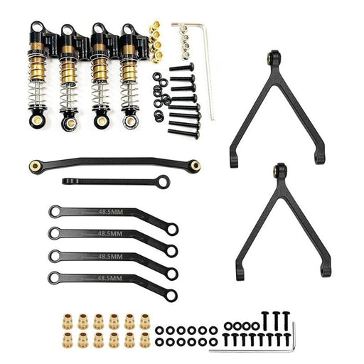 Chassis Linkage, Shock Set for FMS FCX24 1/24 (Metaal) - upgraderc