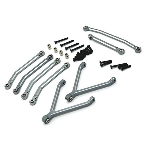 Chassis Links Rods & Steering Rods Set for FMS FCX24 1/24 (Metaal) - upgraderc