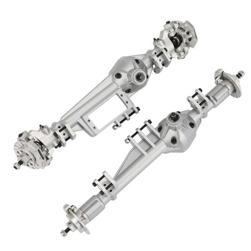 Complete Front/Rear Axle for Axial RBX10 Ryft 1/10 (Metaal) Onderdeel upgraderc Silver 