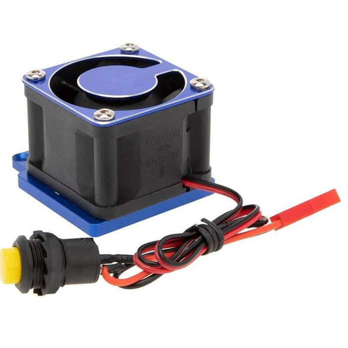 Cooling Fan Motor Heat Sink for Traxxas Sledge 1/8 (Metal) Koeling upgraderc Blue 