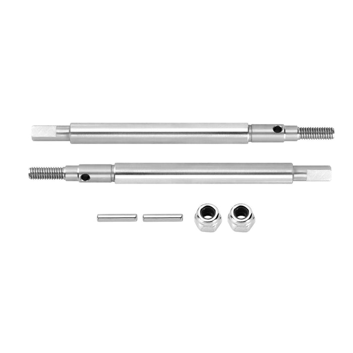 Extended 2mm Thread Front/Rear Axle Shafts for Traxxas TRX4M 1/18 (RVS) 4M-09 - upgraderc