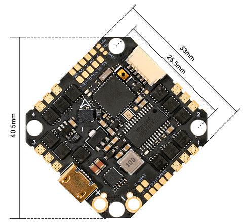 F411 4S 20A Toothpick Brushless Flight Controller V5 BLHeli_S (BMI270) - upgraderc