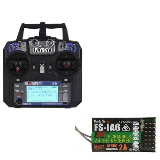 FlySky FS-i6 2.4G 6CH AFHDS Transmitter w/ FS-iA6 FS-iA6B Receiver - upgraderc