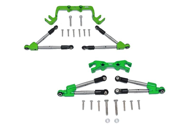 Front & Rear Anti-roll Tie Rod w/ Stabilizer Kit for Traxxas Hoss 4WD 1/10 (Aluminium+Staal) - upgraderc