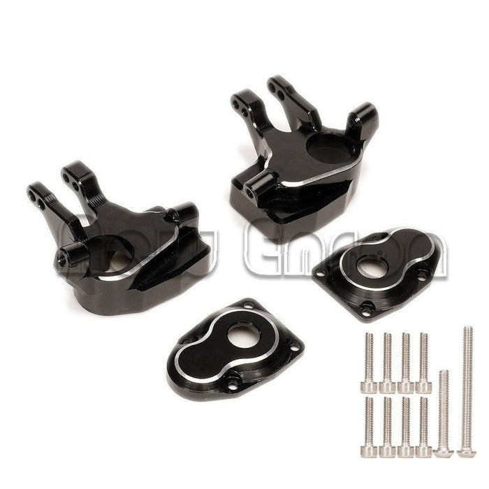 Front Axle Steering Knuckles Arms Portal Cover Plate for Axial 1/10 (Aluminium) AXI232006 - upgraderc