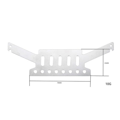 Front Chassis Anti-skid Plate for MN D90 1/12 (RVS) - upgraderc