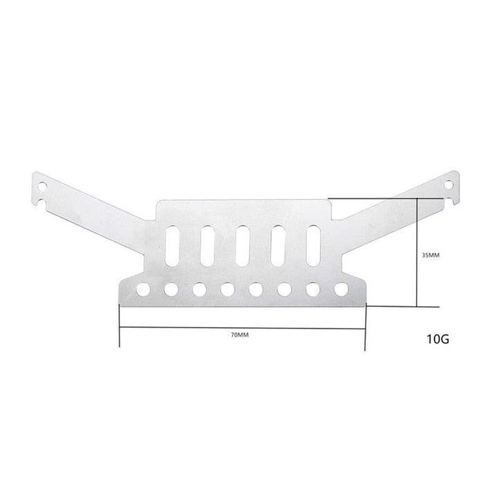 Front Chassis Anti-skid Plate for MN D90 1/12 (RVS) - upgraderc