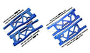 Front+Rear Lower Suspension Arm for Traxxas Sledge 1/8 (Aluminium) Onderdeel GPM blue 