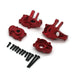 Front Steering Knuckle Portal Housing for Yikong 1/8, 1/10 (Metaal) Onderdeel upgraderc Red 