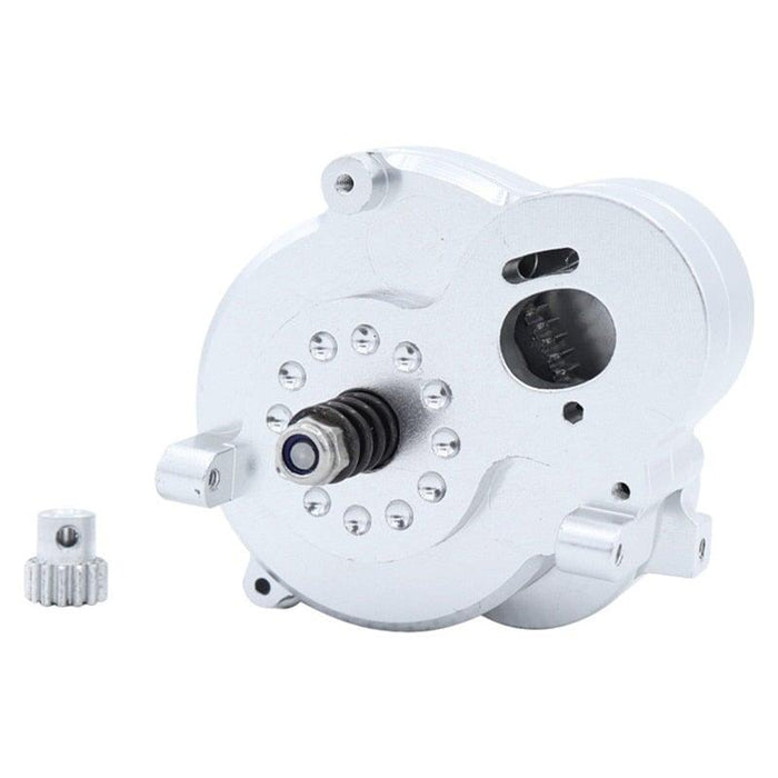 Front Transmission Gearbox w/ Staal Gear for MN Model 1/12 (Metaal) Onderdeel upgraderc Silver 