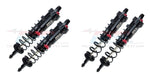 Front/Rear Built-in Piston Spring Shock Absorber for Traxxas Sledge 1/8 (Metaal) Onderdeel GPM Front + Rear BLack 