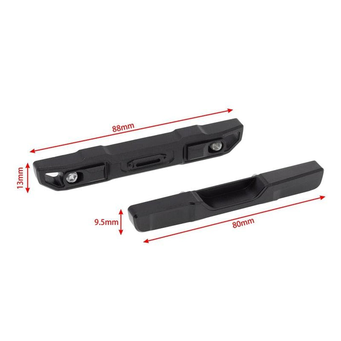 Front/Rear Bumper w/ LED for Axial SCX24 1/24 (Metaal) - upgraderc