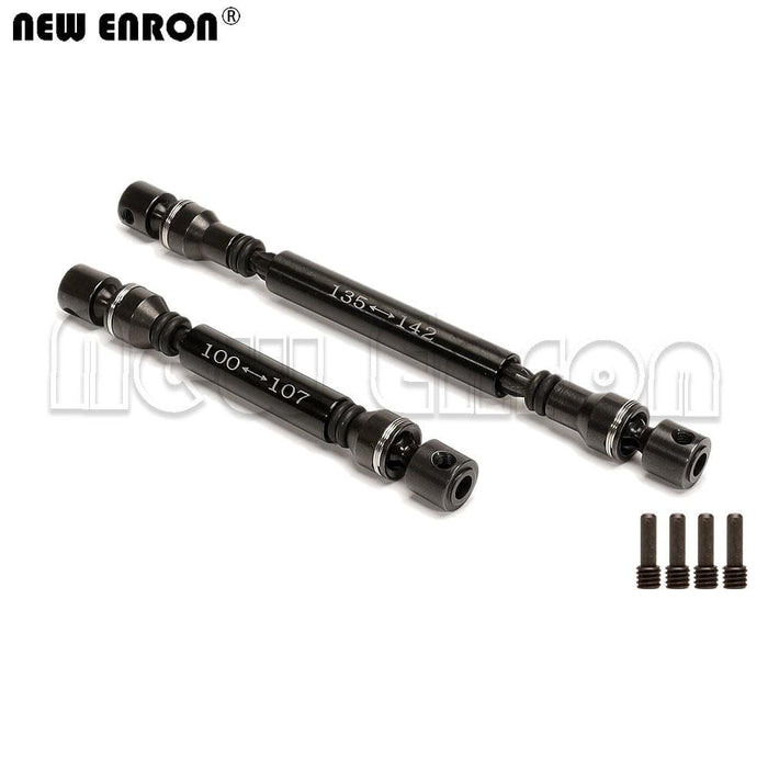 Front/Rear Drive Shaft 100-107mm/135-142mm for Axial SCX10 II (Aluminium+Staal) - upgraderc