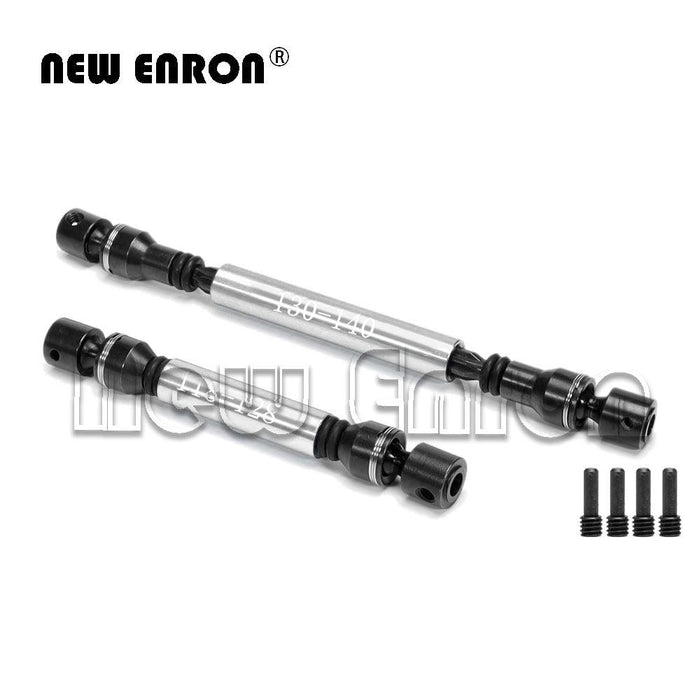 Front/Rear Drive Shaft 118-128mm/130-140mm for Axial SCX10 II (Aluminium+Staal) AX31114 - upgraderc