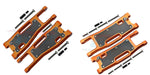 Front/Rear Lower Suspension Arm Plate for Traxxas Sledge 1/8 (Aluminium+Koolstofvezel) Onderdeel GPM orange 