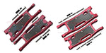 Front/Rear Lower Suspension Arm Plate for Traxxas Sledge 1/8 (Aluminium+Koolstofvezel) Onderdeel GPM red 